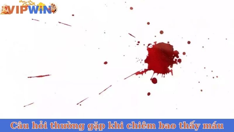 Câu hỏi thường gặp khi chiêm bao thấy máu